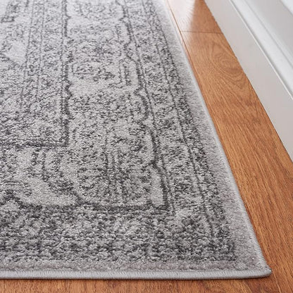 SAFAVIEH Adirondack Collection Runner Rug - 2'6" x 8', Light Grey & Dark Grey, Oriental Medallion Design, Non-Shedding & Easy Care, Ideal for High Traffic Areas in Living Room, Bedroom (ADR108C)