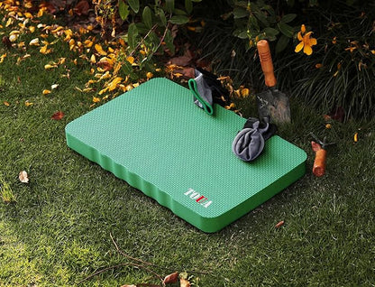 TOUA Kneeling Pad Thick Extra Large High Density Foam Comfort for Work Gardening Yoga Exercise Garden Knee, Green 2 Pack