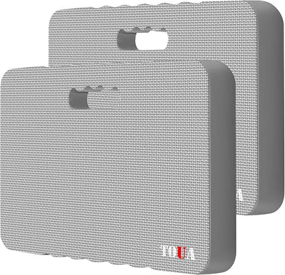 TOUA Kneeling Pad Thick Extra Large High Density Foam Comfort Kneeling Pad for Work Gardening Yoga Exercise Garden Knee Pad, Gray 2 Pack