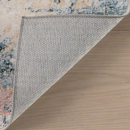 Dash & Albert Blaire Mineral Machine Washable Rug, 6 X 9 Feet, Multicolored Graphic Pattern