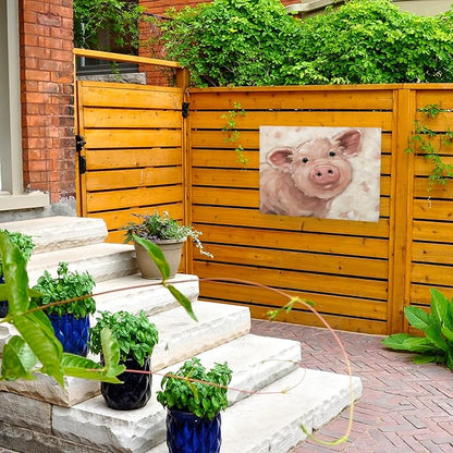 Outdoor Canvas Art - Andrea Lavery 'PEACHES' Wall Art for Outdoor Spaces, Patios, or Gardens by Trademark Fine Art