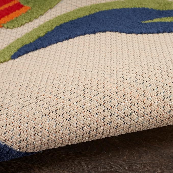 Nourison Aloha 8' x 11' Multicolor Fabric Contemporary Area Rug (8' x 11')