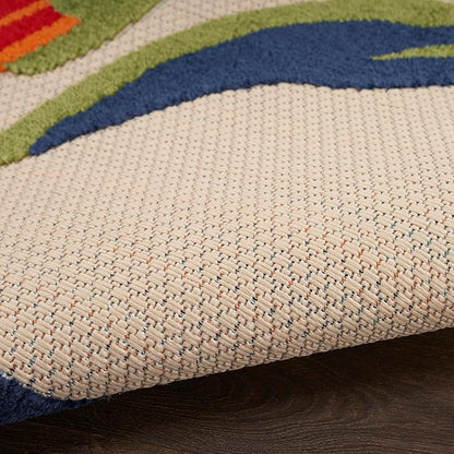 Nourison Aloha 8' x 11' Multicolor Fabric Contemporary Area Rug (8' x 11')