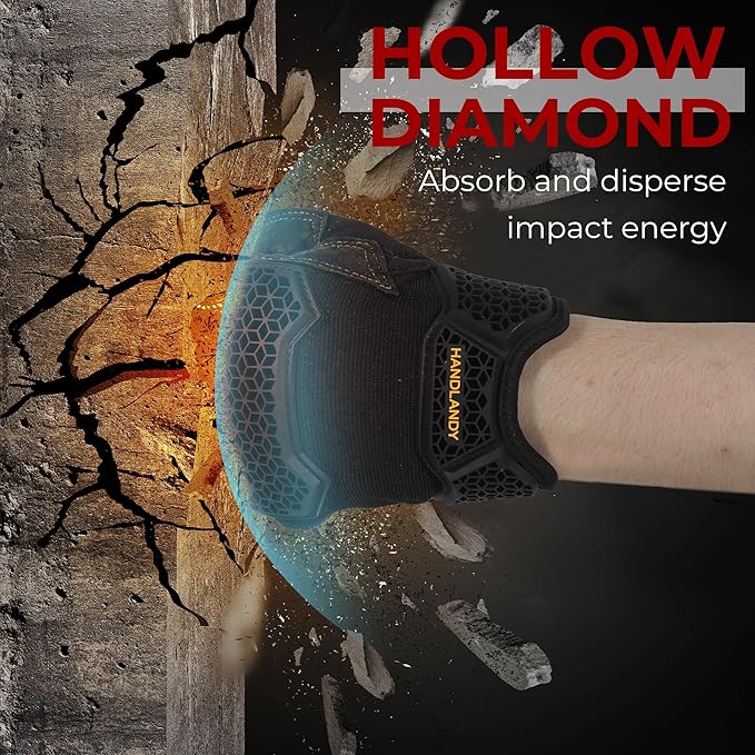 HANDLANDY Work Gloves for Men & Women, Utility Mechanic Working Gloves Touch Screen, Flexible Gardening Gloves for Yard