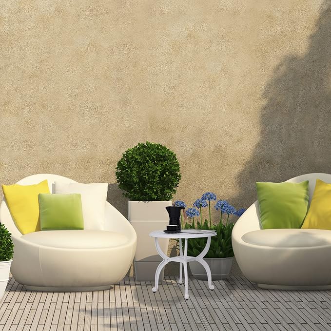 YKSY&YKSY Jardin DE Centennial Cast Aluminum Outdoor Side Table,Anti-Rust Outdoor End Table,Patio Coffee Bistro Table for Indoor,Garden,Porch,Balcony(Round White)