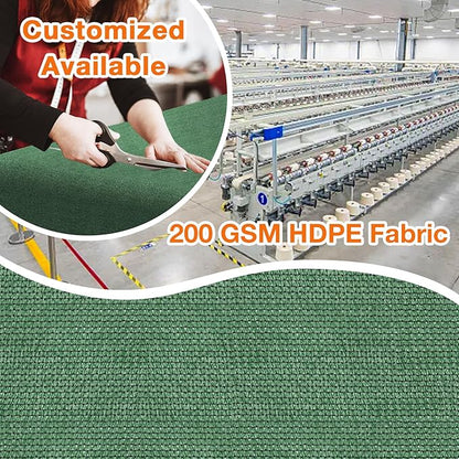 Artpuch Outdoor Pergola Shade Cover 14' X 24' Sun Shade Cloth with Grommets, 90% UV Protection Canopy Patio Privacy Screen (Customized Available) GN107, Green