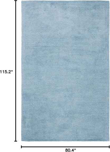 SAFAVIEH Washable Rug Outdoor Courtyard Collection - 6'7" x 9'6", Beige & Green, Non-Shedding & Easy Cleaning, Ideal for Patio, Backyard, Mudroom (CY6235-21812)