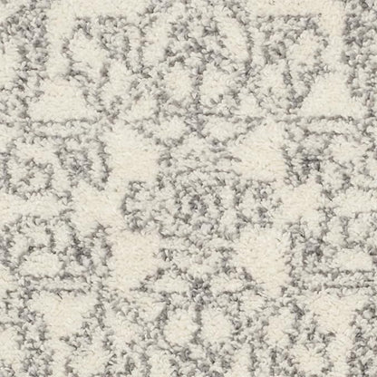 SAFAVIEH Adirondack Collection Accent Rug - 2'6" x 4', Ivory & Silver, Oriental Medallion Design, Non-Shedding & Easy Care, Ideal for High Traffic Areas in Entryway, Living Room, Bedroom (ADR108B)