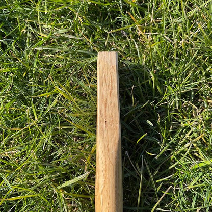 alanx 14 inch Replacement Oak Wood Handle with one pin, Garden Hand Tool Handle