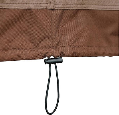 DUCKCOVERS ULV623835 Ultimate Patio Loveseat Cover, 62 "W x 38" D x 35" H, Mocha Cappuccino, Patio Furniture Covers