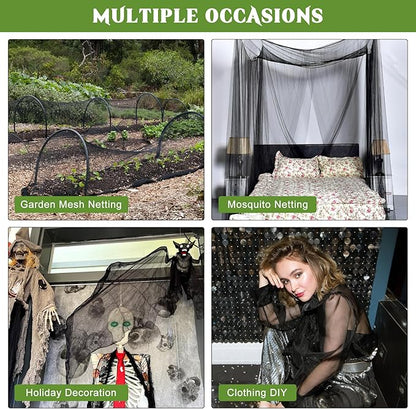 39 x 10 Ft Mosquito Netting, Garden Bird Netting for Patio, Insect Mosquito Net for Plant Protection Breathable Mesh Garden Plant Covers Protect Vegetables Fruits from Birds Bugs