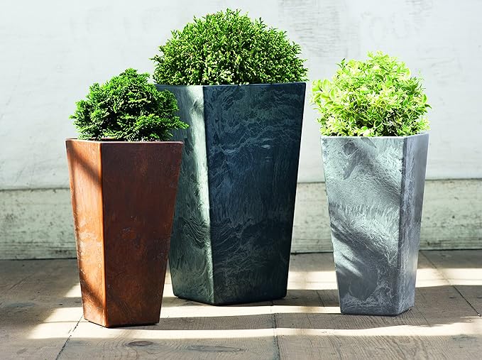 ArtStone 35350.01 Ella Tall Planter Grey 35.5-inch