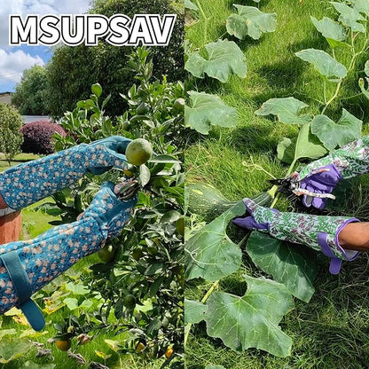 Long Gardening Garden Gloves,Thorn-proof&Puncture Resistance Rose Cactus Gauntlet Glove for Gardener,Gifts