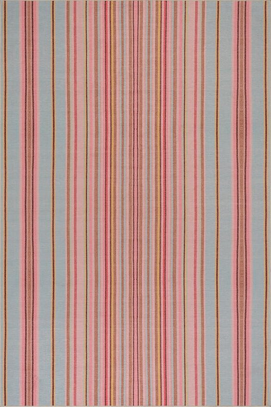 Dash & Albert Jamaica Stripe Multi Machine Washable Rug, 2 X 3 Feet, Blue/White Stripe Pattern