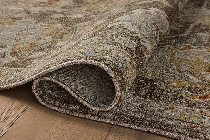 Loloi Magnolia Home by Joanna Gaines Mona Collection MOA-02 BARK/Multi 2'-6" x 8'-0" Runner Rug