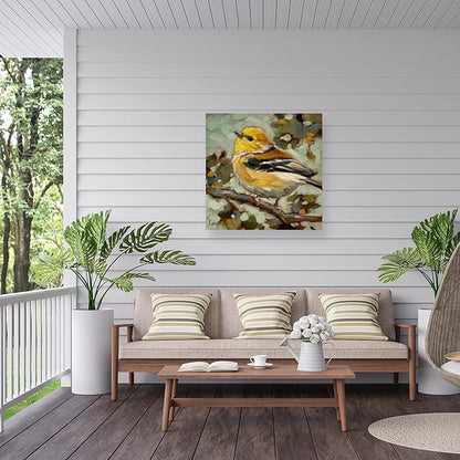 Outdoor Canvas Art - Andrea Lavery 'Goldie' Wall Art for Outdoor Spaces, Patios, or Gardens by Trademark Fine Art