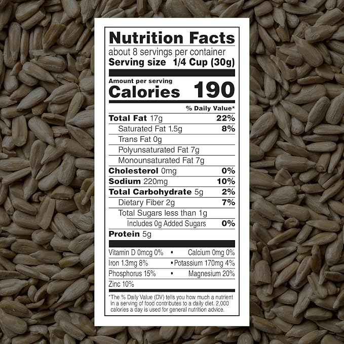 DAVID Sunflower Kernels, Original Flavor, 8.5 oz. (Pack of 12)
