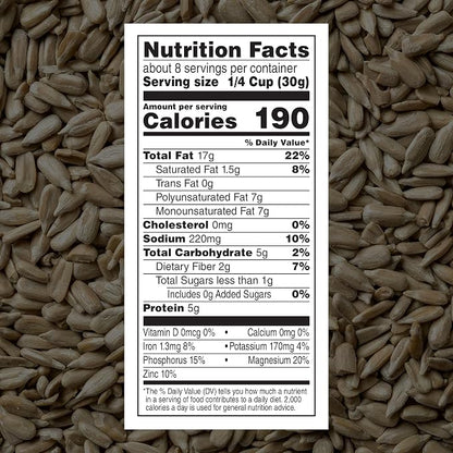 DAVID Sunflower Kernels, Original Flavor, 8.5 oz. (Pack of 12)