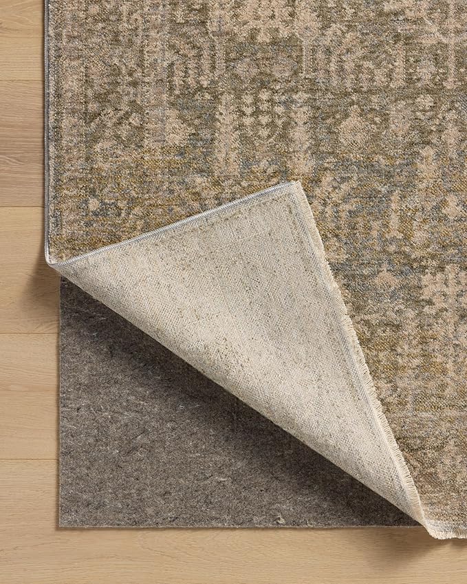 Loloi Magnolia Home by Joanna Gaines Junie Collection JUE-02 Moss/Natural 2'-7" x 10'-0", .38 Pile Height, Runner Rug