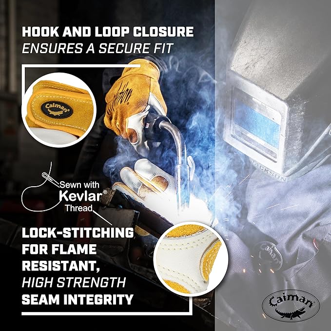 Caiman Luxury Pro Series White Tail Deerskin Gloves, X-Lg/Yellow