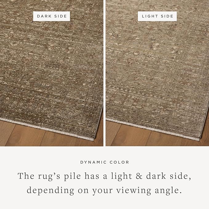 Loloi Haywood Collection HYD-01 Sage/Brown 2'-3" x 3'-11" Accent Rug
