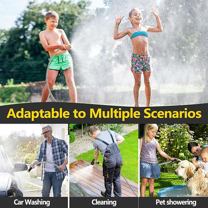 100 ft Stainless Steel Garden Hose - 2026 New Upgraded Metal Water hose - Flexible Water Hoses Pipes with Latex Core, 3/4" Solid Brass Connector - No-Expandable Watering Garden Hoses