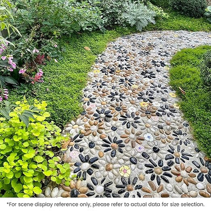SIDONG 5 LB Mixed River Rocks, 0.4-1.2 Inches Highly Polished Pebbles for Indoor Plants, Decorative Stones for Plants, Fish Tank, Vases, Home Décor, Crafting, Garden Landscaping