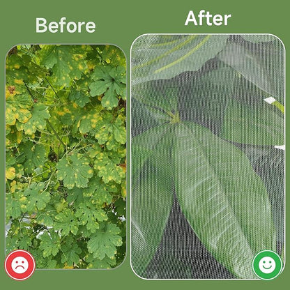 Bird Netting for Blueberry Bushes, 3 Pack 4.9 X 3.2 Ft Cicada Netting for Fruit Trees, Blueberry Bush Netting Cover, Protective Garden Plant Covers for Tomatoes, Flowers, Vegetables