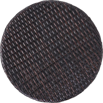 Christopher Knight Home Keaton Wicker Barrel Side Table, Multibrown 16.75 inches high x 17.5 inches wide 17.5 inches deep