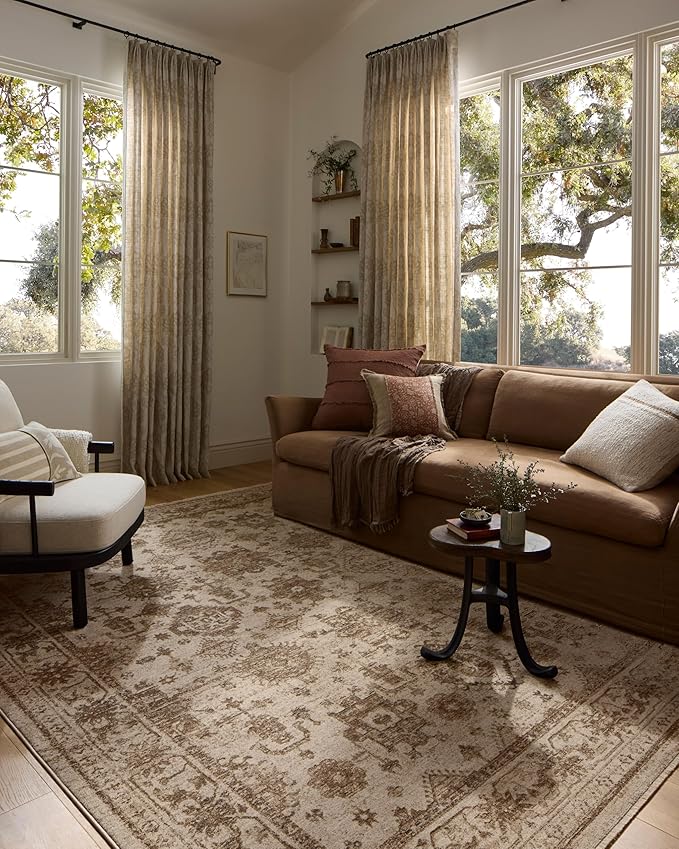 Loloi Haywood Collection HYD-04 Ivory/Taupe 2'-7" x 8'-0" Runner Rug