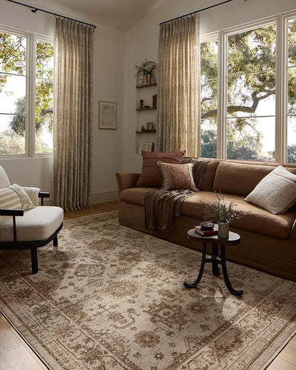 Loloi Haywood Collection HYD-04 Ivory/Taupe 2'-7" x 8'-0" Runner Rug