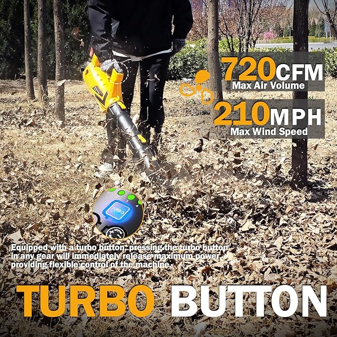 13-Inch String Trimmer Cordless,(2 x 21V 6.0Ah Batteries & Charger), Trimmer/Edger/Lawn Mower/Brush Cutter 4-in-1+ Leaf Blower Cordless, 5-Variable Speed & Turbo Mode (WEG21T+5003)