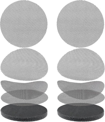 Bonsai Mesh Screen for Plant Pot Drainage 4 Inch, 50 Pcs Plastic Round Flower Pot Hole Mesh Cover Pad, Planter Bottom Drainage Inserts Grid Mat for Potted Succulent