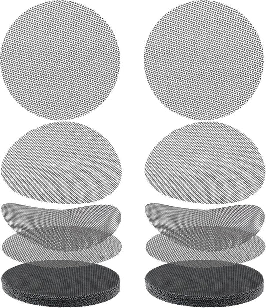 Bonsai Mesh Screen for Plant Pot Drainage 4 Inch, 50 Pcs Plastic Round Flower Pot Hole Mesh Cover Pad, Planter Bottom Drainage Inserts Grid Mat for Potted Succulent