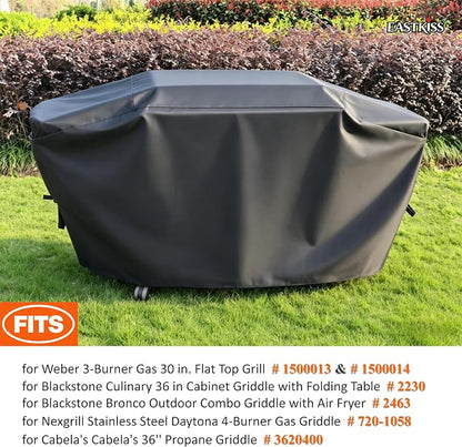 Grill Cover for Blackstone Culinary 36 in Cabinet Griddle,Weber Slate 30" 3-Burner Outdoor Griddle - Heavy Duty Waterproof Fade Resistant Grill Cover for Weber Slate 30 Accessories