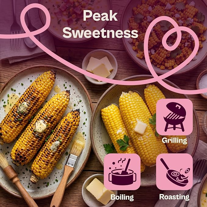 SVI 80 Golden Bantam Sweet Corn Seeds (Zea mays) – Yellow Sweet Corn Seed Packets Non GMO – Fast Growing Heirloom Vegetable Seeds, Outdoor Vegetable Garden & Home Garden