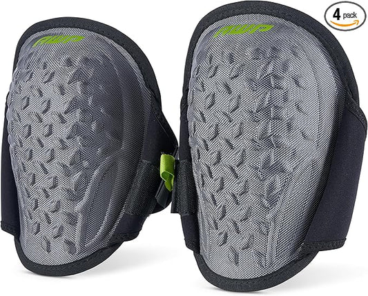 AWP Gel Pro Flooring Knee Pads | Gel/foam padding provides all-day comfort (4 Pairs)
