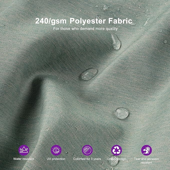 PURPLE LEAF Cantilever Patio Umbrella Outdoor Aluminum Offset Square Umbrella Windproof Heavy Duty Hanging Outside Umbrella for Deck Pool Garden