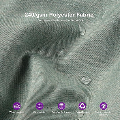 PURPLE LEAF Cantilever Patio Umbrella Outdoor Aluminum Offset Square Umbrella Windproof Heavy Duty Hanging Outside Umbrella for Deck Pool Garden