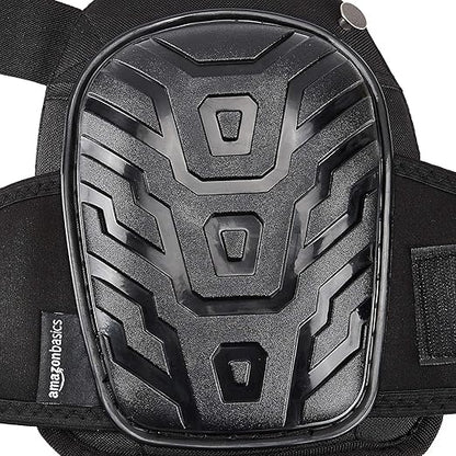 Amazon Basics Professional Gel Cushion Knee Pads - 1 Pair, Black