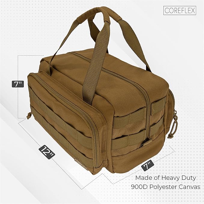 Coreflex 12-Inch Heavy Duty Tool Bag, Tactical, Gear, Range, EDC,Tool for cars, Multi-Purpose Work Bag for Mechanics, Electrician, Carpenters, Builders,Plumbers 12" X 7" X 7"