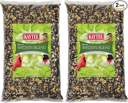 Kaytee Ultimate Birder's Blend Food,Wild Bird Seed for Grosbeaks,Cardinals,Nuthatches,Woodpeckers & More Outside Feeders,10 Pound,(Pack of 2)