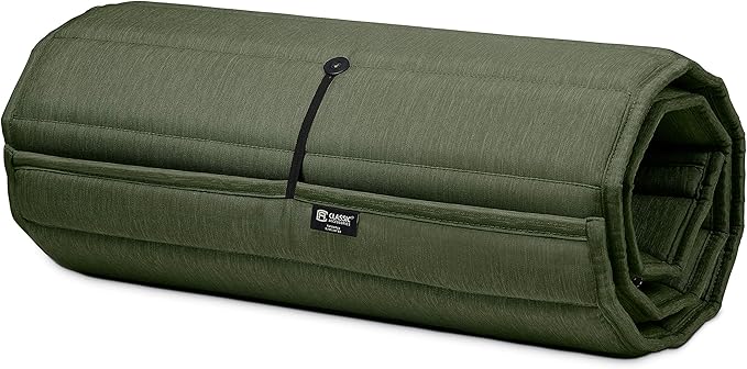 Classic Accessories Storigami Water-Resistant 80 x 26 Inch Chaise Lounge Cushion, Heather Fern, Patio Cushion
