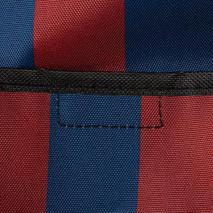 Household Essentials Red and Blue Striped All-Purpose Utility Tote with Pockets