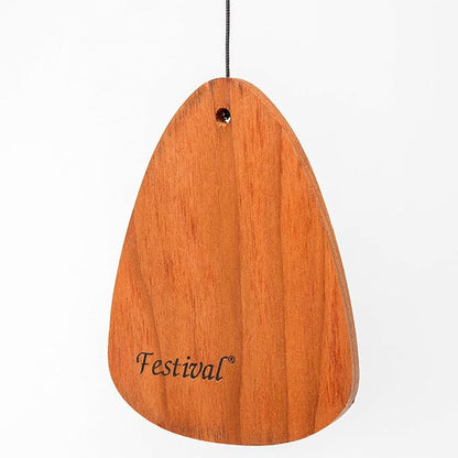 Festival 60-inch Redwood Wind Chime w/Customization in Forest Green by Wind River for Patio, Backyard, Garden, and Outdoor décor. Made in The USA