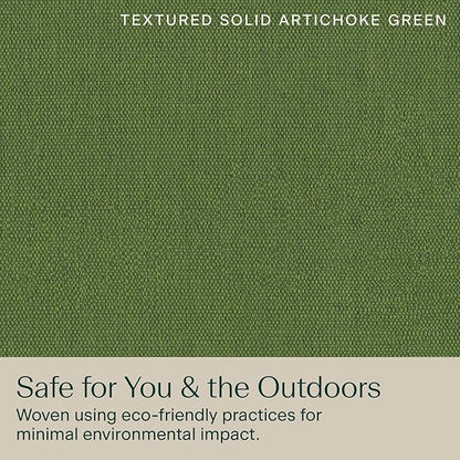 Honeycomb Outdoor Heritage Chaise, 22.5" W x 70" L, Textured Solid Artichoke Green Chair Cushion for Patio Furniture