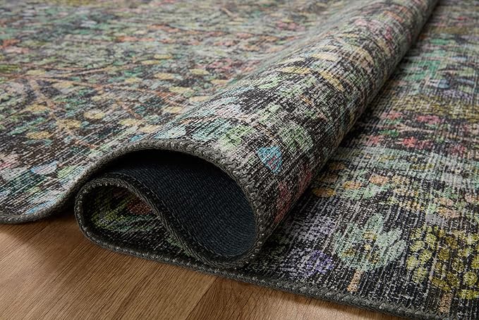 Loloi Rifle Paper Co. Maison Collection MAO-07 Charcoal 2'-0" x 5'-0", .19" Pile Height, Accent Rug