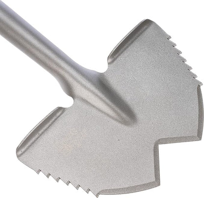 Root Slayer 22611 Serrated Garden Edger for Landscaping, Soil Cutting, and Clean Lawn Borders, Steel Tool, Red