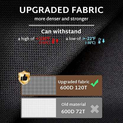 iBirdie Outdoor Patio Furniture Cover fit 104 x 83 inch, 103 x 80, 102 x 79 L-Shaped Sectional Sofa, Waterproof Weatherproof Heavy Duty 600D Garden Cover for Outside L Shape Couch
