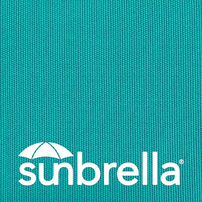 Outdoor Sunbrella Decorative Pillows with Triple Coconut Buttons Pack of 4, 18" x 18" Outdoor Pillow Set for Couch Bed Throw Patio Sofa, Canvas Aruba/Cast Ash